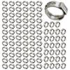 100Pcs 1/2-Inch Pex Cinch Clamp Rings 304 Stainless Steel  PEX Crimp Rings Heavy Duty Fitting Clamps for Sealing Kinds of Hose