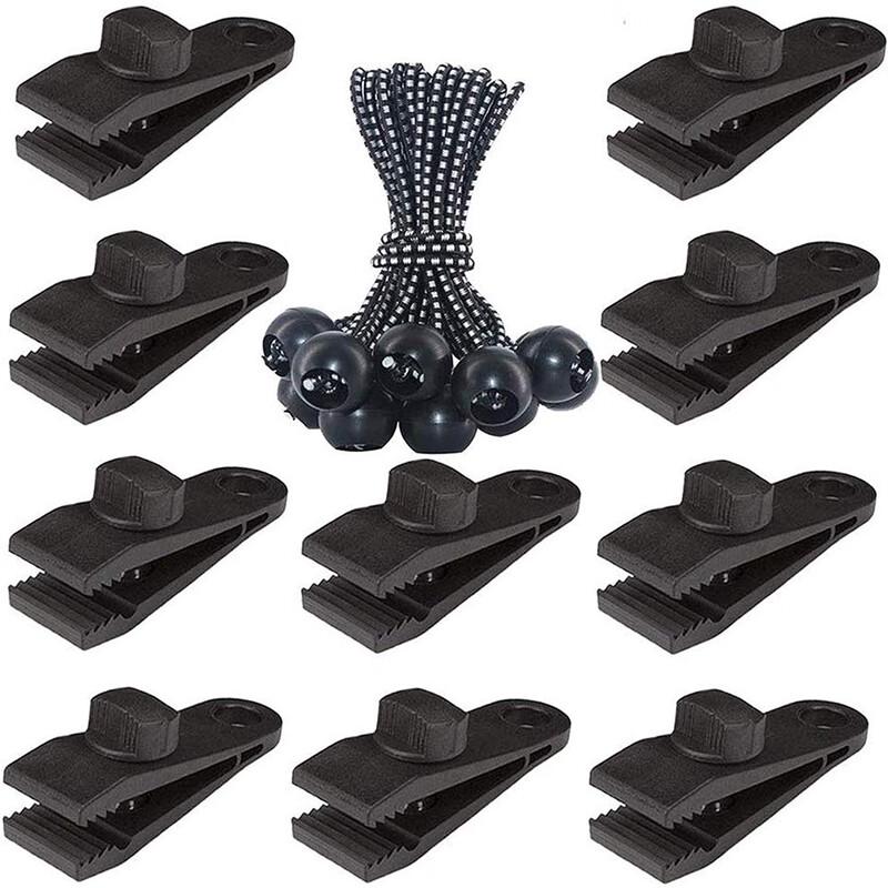 WEZHO Adjustable Camping Tent Clip Set