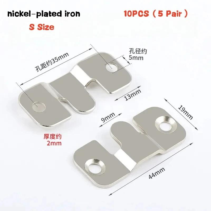 

10 шт. крючков для фоторамки из нержавеющей стали, кронштейны для скрытого монтажа, настенная вешалка для дивана, кронштейн для соединения, угловые крючки для подвешивания кровати