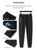 Men's Summer Ice Silk Quick-Dry Lightweight Elastic Waist Pants