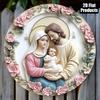 Vintage Metal Family Wall Art Sign 20x20cm Home Office Decor