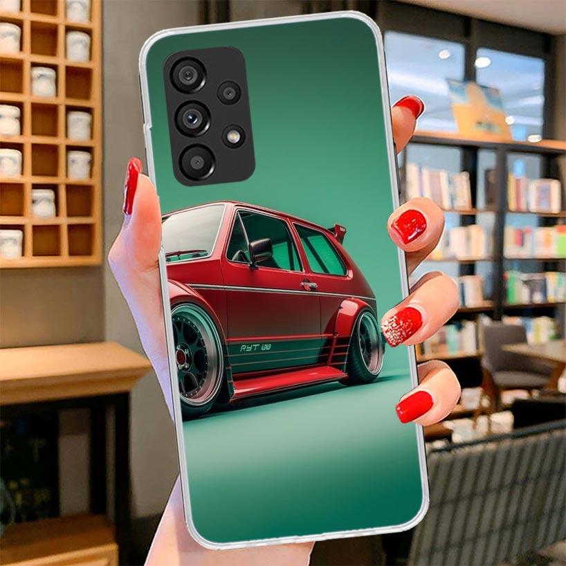 MK1 Golf Vintage Car Phone Case For Samsung Galaxy A12 A22 A32 A52 A72 A02S Phone Case Note 20 Ultra 10 S10 Plus A51 A71 A50S A2