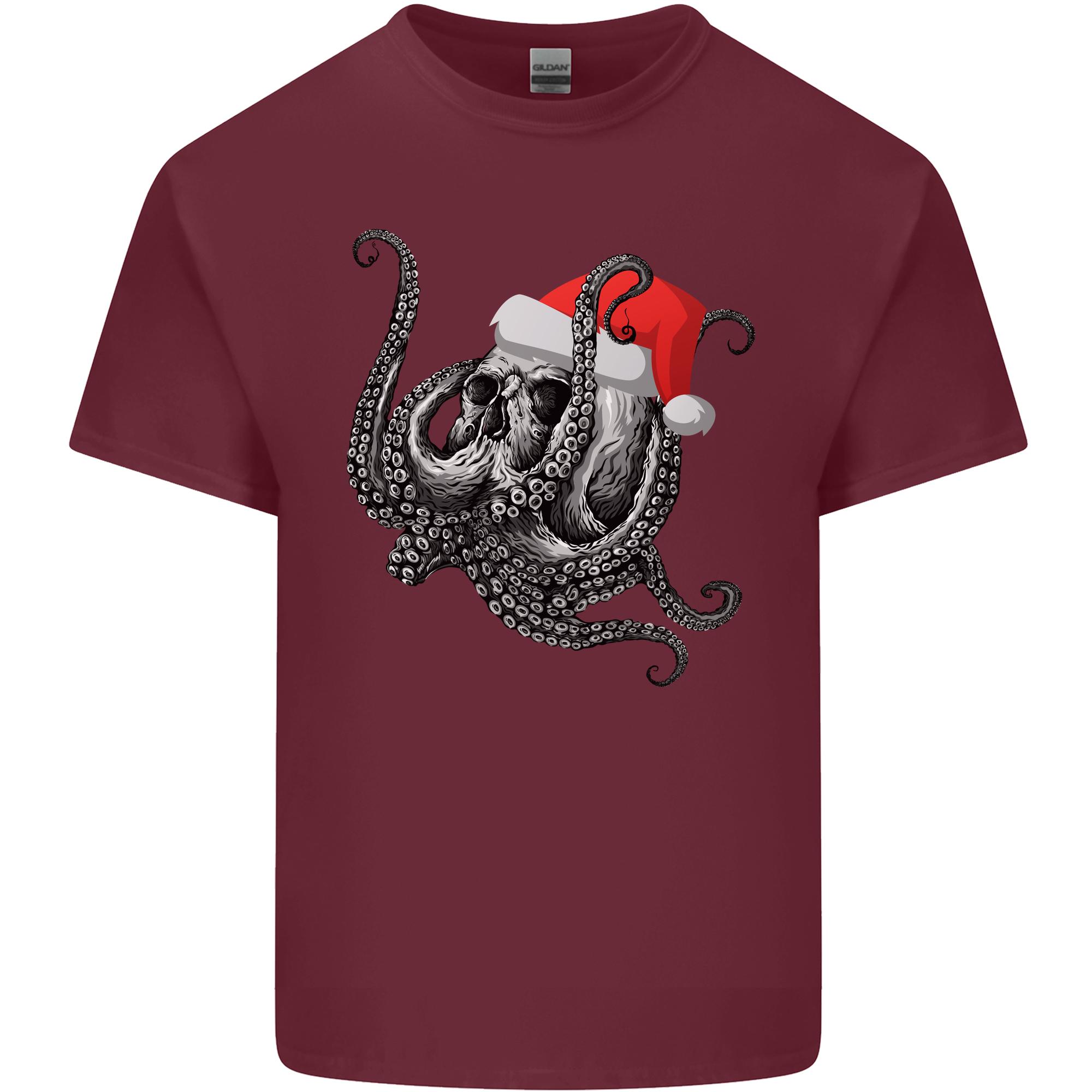 Christmas Cthulhu Skull Unisexs Light Cotton TShirt S