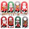Christmas Door Handle Pendants Cute Reusable Exquisite Doorknob Decoration Three Dimensional Pattern for Beauty Salon