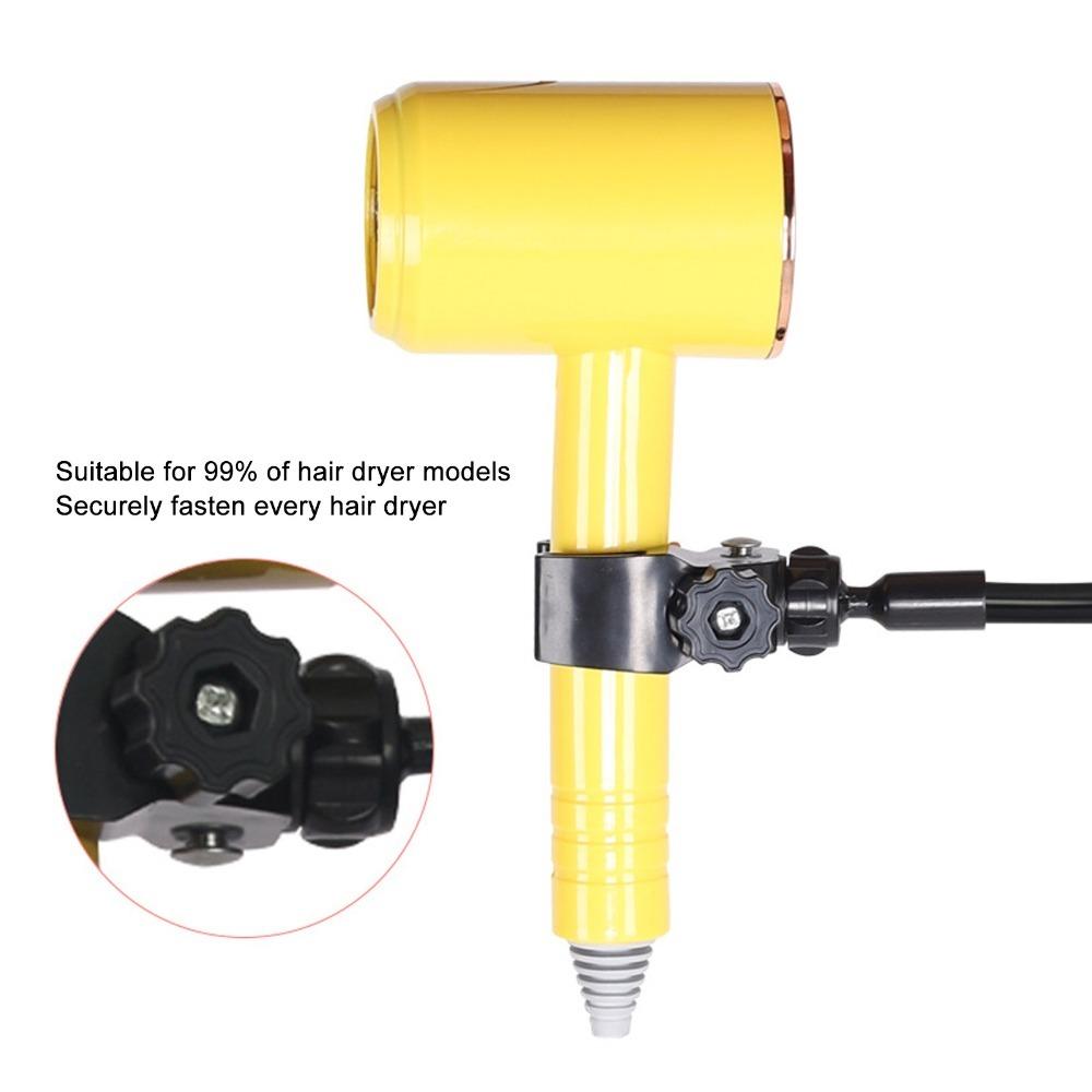 Adjustable Hair Dryer Stand With Clamp Pet Dryer Holder Hair Dryer Holder For Dog Grooming чёрный