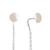 Silver Earrings with Natural Pearls 2ct (2122401)