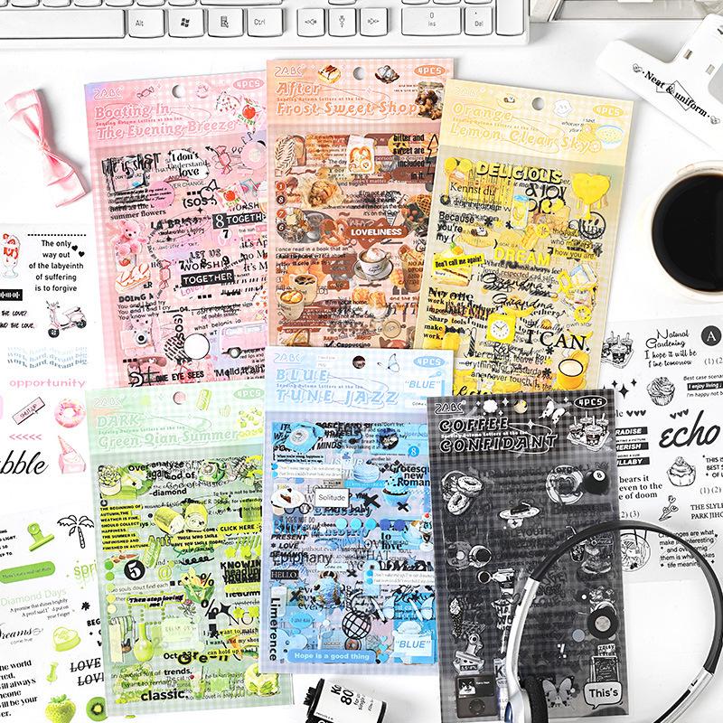 Vintage English Fall Planner Die-Cut Letter Stickers: DIY Decoration
