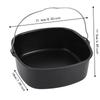 Carbon Steel Baking Cake Tin With Handle Bread Baking Pan Fryer Cake Pan  Air Fryer Accessories