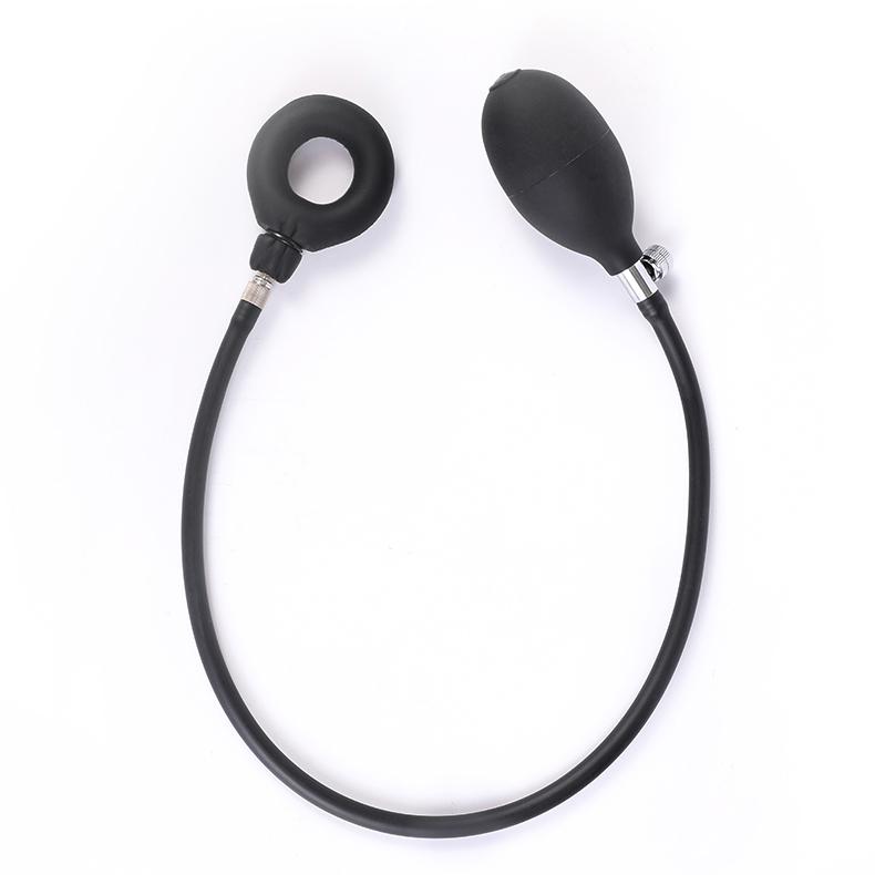Silicone Inflatable Bondage Cock Ring Expansion Semenlock Ring Training Masturbator  Sex Toys Penis Cage