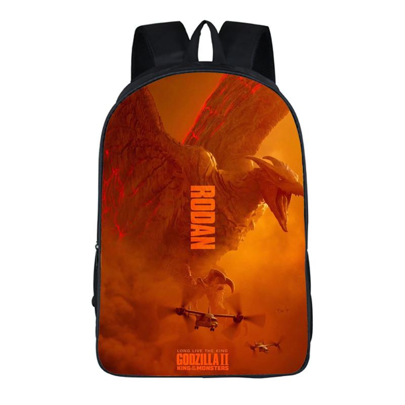 Strapazierfähiger 3D Godzilla King Of The Monsters Rucksack Kinder Schultasche mit klassischem Reiz