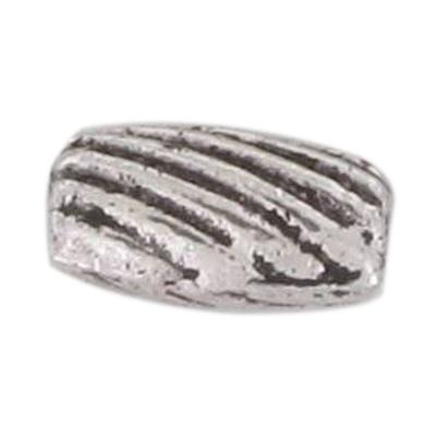 Metal Bead Rice Grain 7 Mm Silvery (pack of 10)