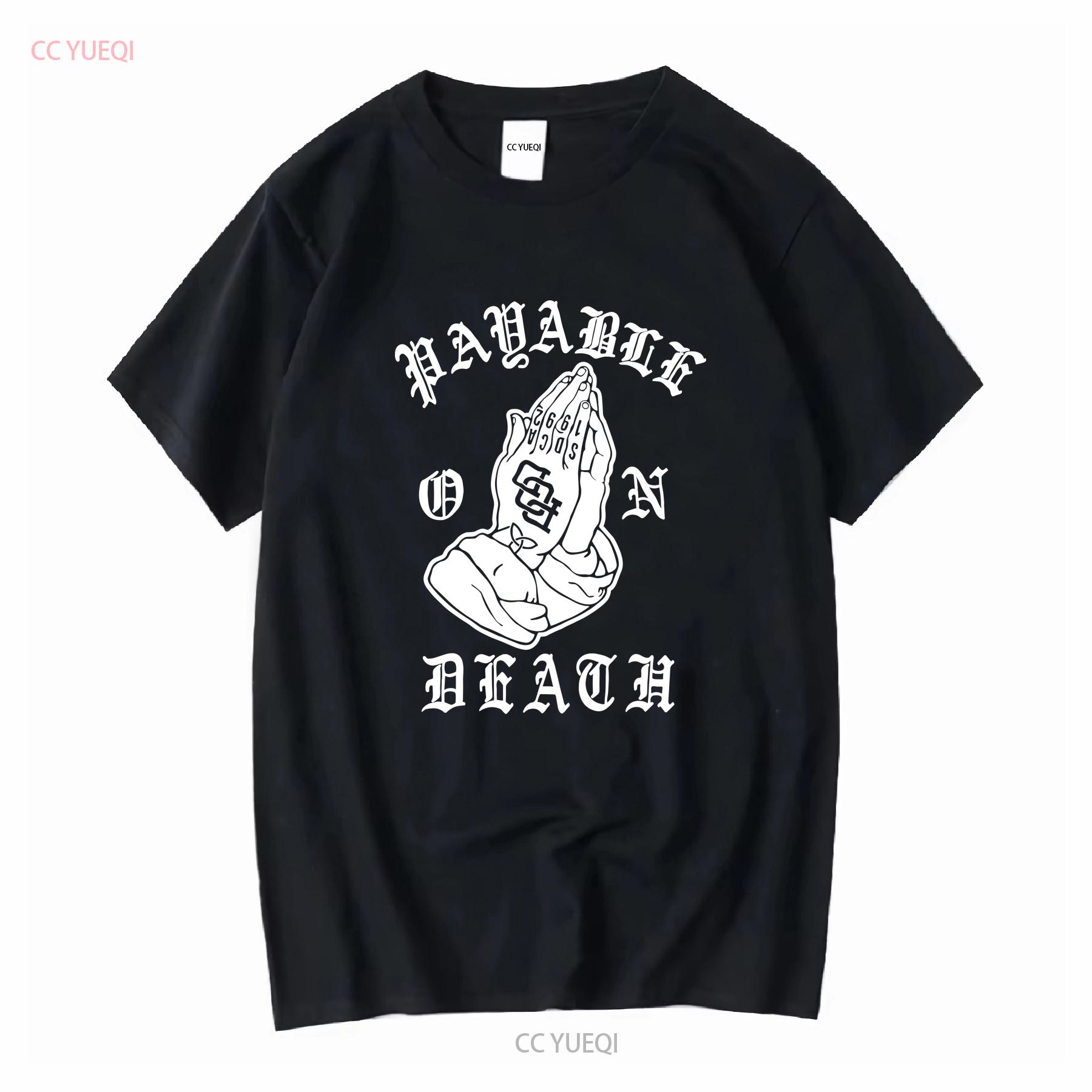 

POD 619 Payable On Death Praying Hands T Shirt official Nu Metal concert tour band vintage Washed Top For Everyday Wear 4XL