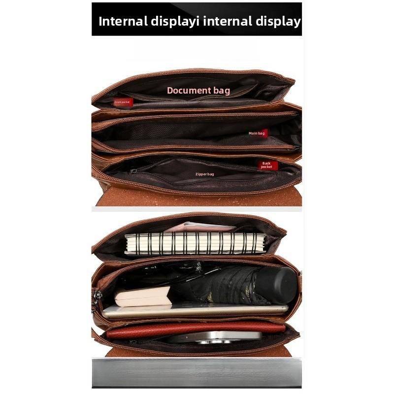 Damen Umhängetasche mit Klappe aus strukturiertem Leder Lässige Schultertasche