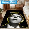Custom Name Bean's Adventure Rug for Living Room, Game Rooms, Office, Bedroom, Floor Mat Playful Design, fan gifts Christmas decor