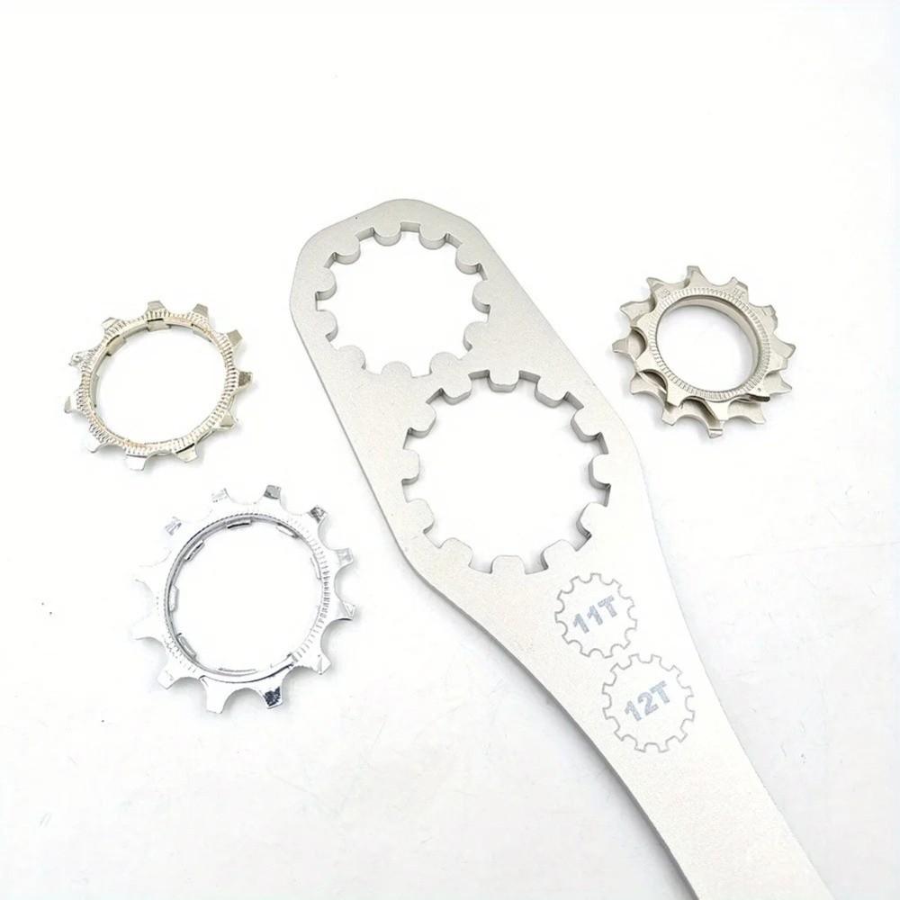 Stainless Steel Freewheel Wrench Ergonomic Handle MTB Gear Wheel Fixing Tool  MTB Gear Fixing