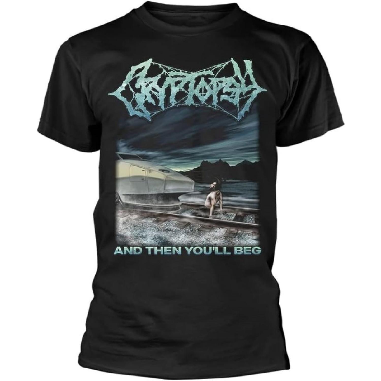 Cryptopsy T Shirt And Then You ll Beg Band Logo New Official Mens Black Size XXL XXXXXL разноцветный