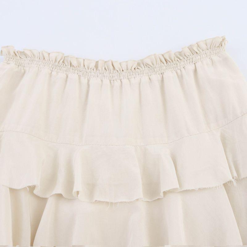 Kaslead New Women Clothes Western Style Versitile Fashion Laminated Decoration Midi Dress 3118209 714