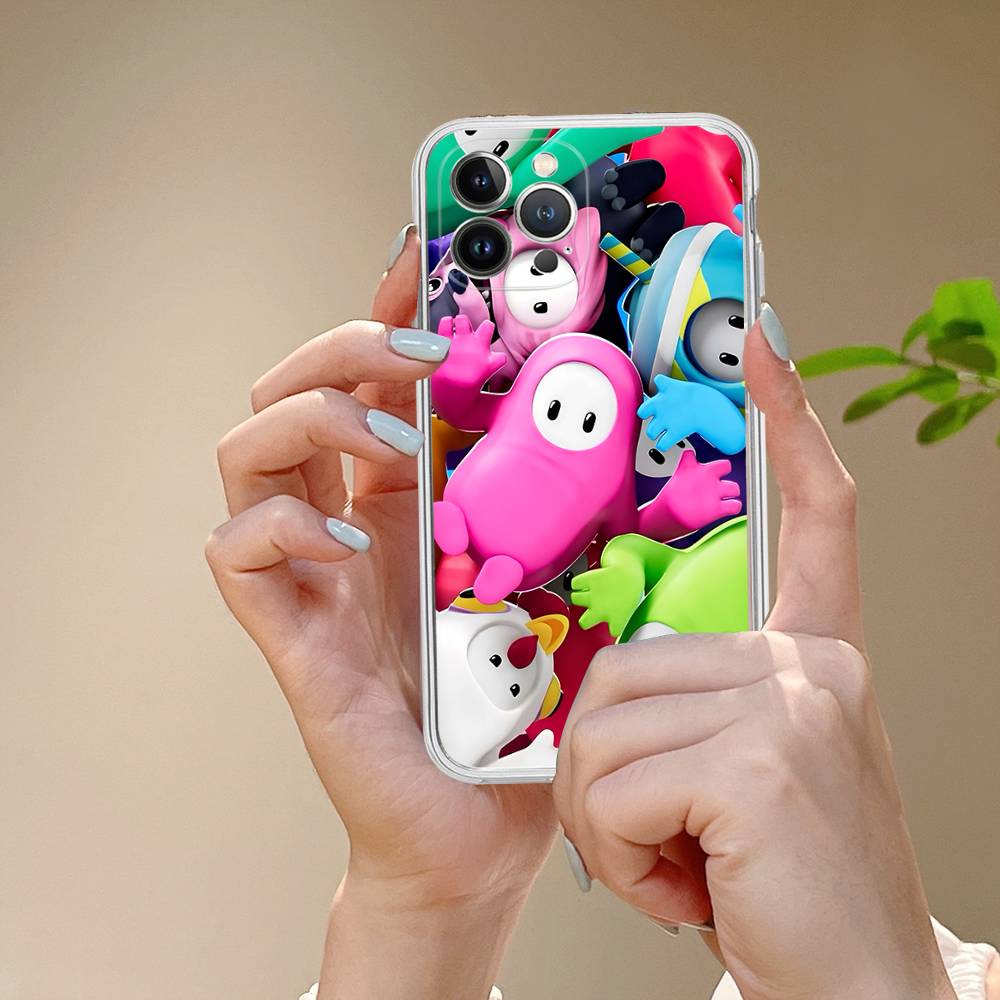 F-Fall G-Guys Party Game Phone Case For IPhone 17 16 15 14 13 12 11 Pro Max Plus Soft Cover Personalized DIY
