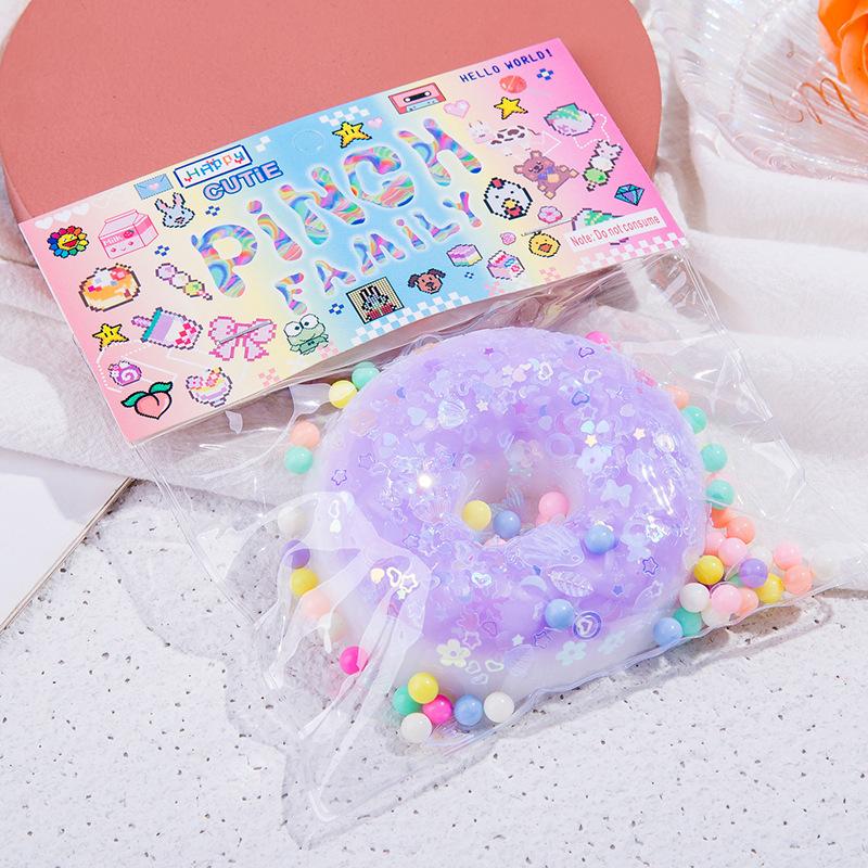 Taba Squishy Cake Doughnut Stress Ease Plaything Tactile Fidgeting Toys For Kids Adults Anti Stress Squeeze Soft Toys Fidget Toy
