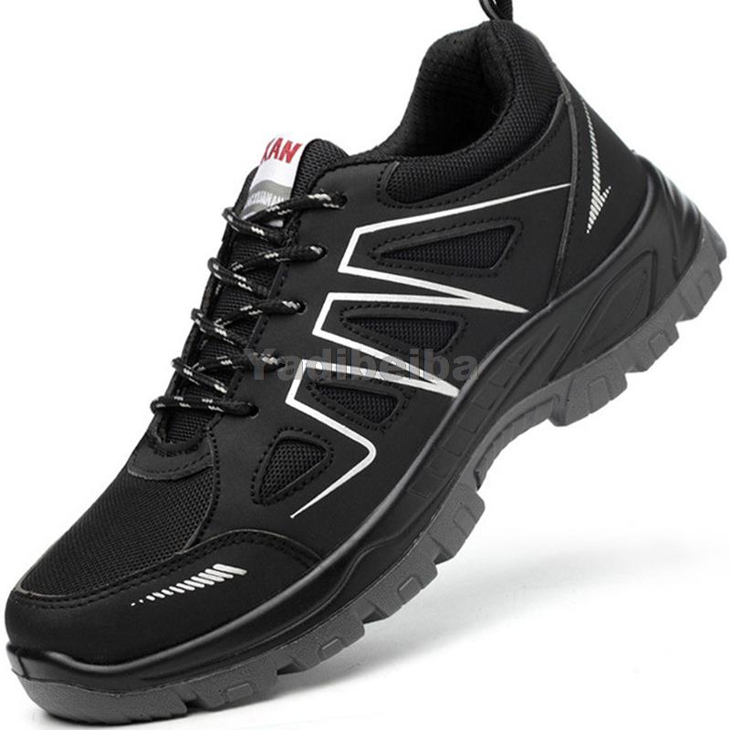 Breathable Safety Shoes Men Women Work Sneakers Steel Toe Work Safety Boots Anti-Smash Mesh Work Shoes Security Footwear