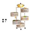 Zhaiwanjia 5-Tier Round Kitchen Storage Shelf