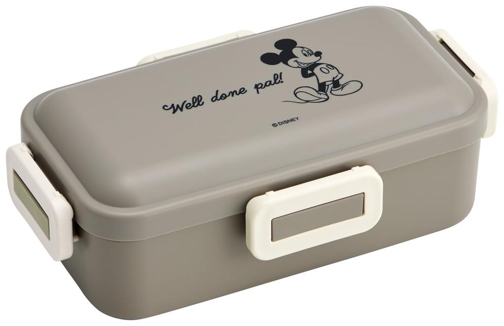 Skater Bento Fluffy Serving Lunch Made in Disney Mickey Mouse Simple Box, Box, 530ml, Japan, Logo, PFLB6-A