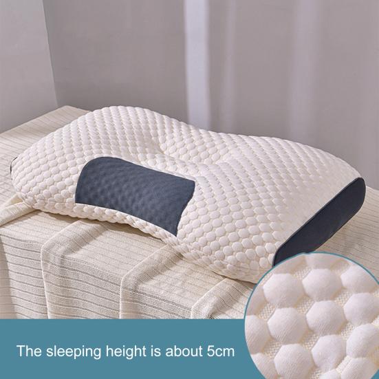 Подушка быстрого восстановления Подушка для шеи Полиэфирный наполнитель Трехмерная Стираемая Подушка для облегчения боли синий