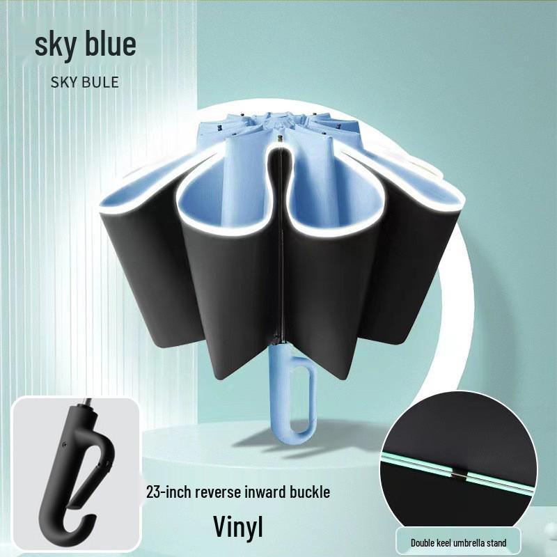 23" Double Rib Dual-Use Automatic Umbrella: Sun & Rain Protection for Two