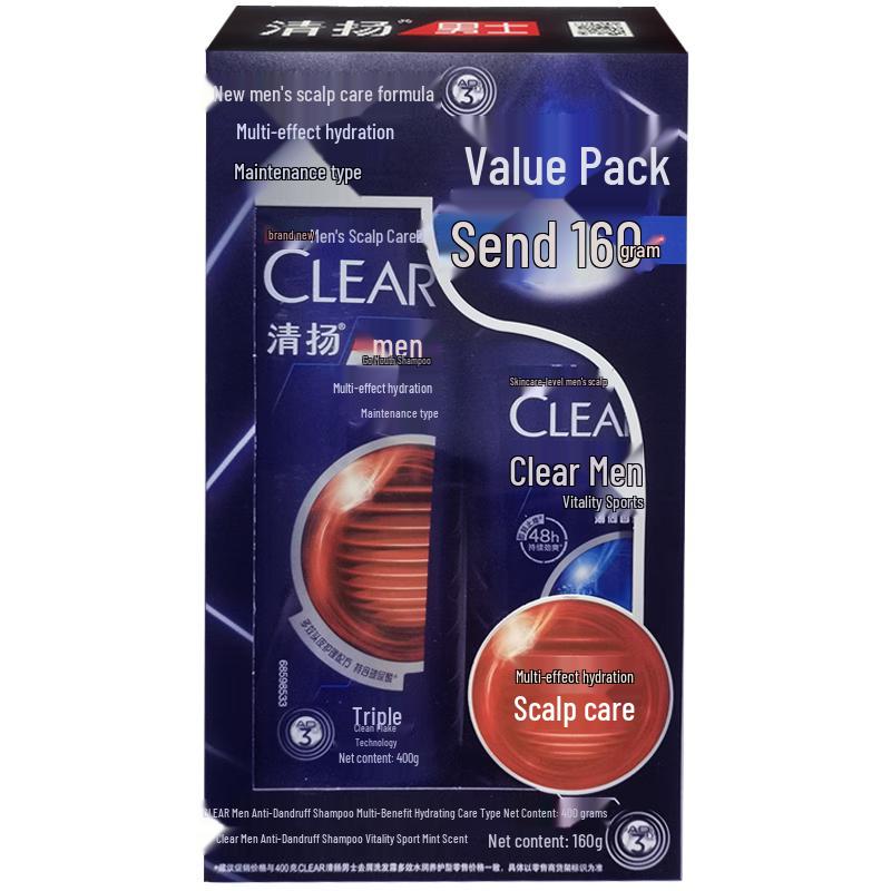 

Прозрачный шампунь двойная упаковка: Увлажняющий и Спортивная мята