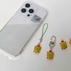 Pineapple Bun Turtles Phone Hangings Fashionable Turtles Phone Hanging Chain Pineapple Bun Style Keyrings for Students