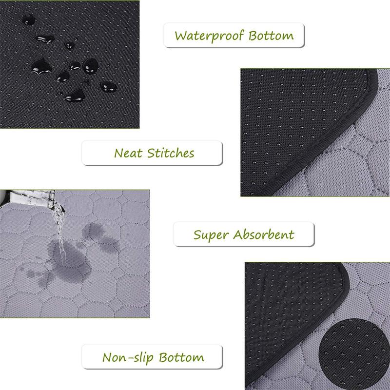 Wiederverwendbare Haustier-Pipi-Unterlage Maschinenwaschbar Rutschfest & Saugfähig Töpfchentrainingsmatte
