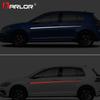 2 Adet/Lot Araba Bel İki Taraflı Etek Dekorasyon Çıkartmaları Vinil Yansıtıcı Volkswagen Golf 7 2018 İçin Otomatik Araba Aksesuarları
