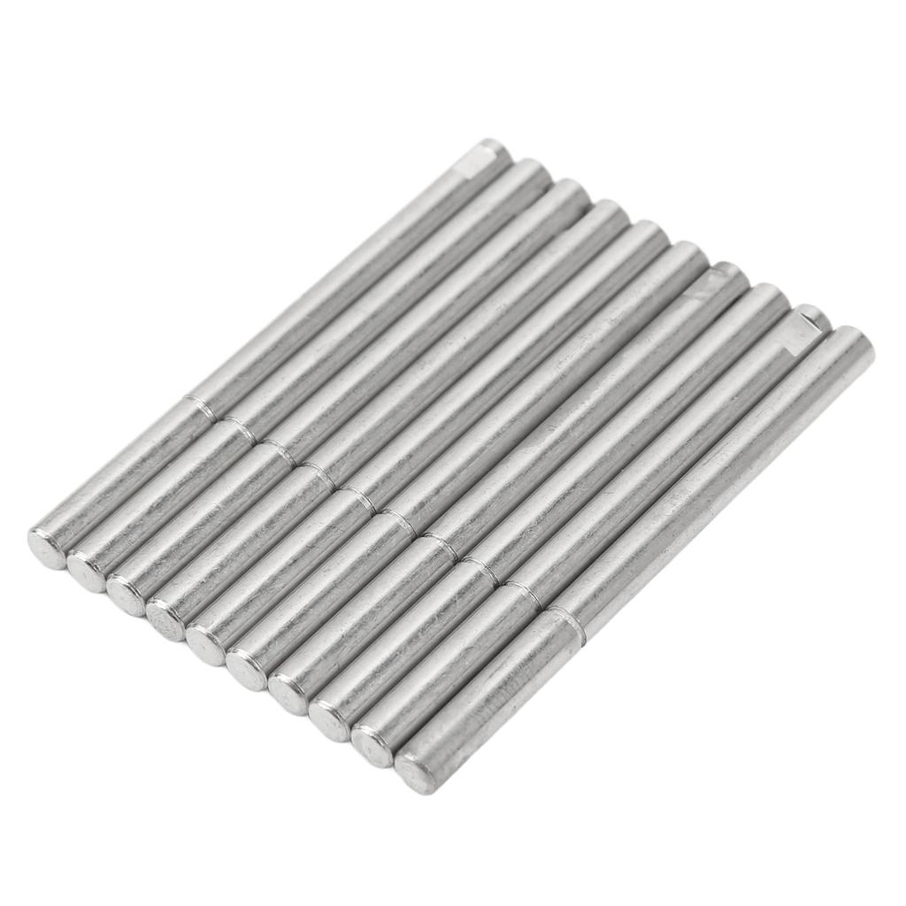 10pcs RC Brushless Motor Shaft Rod Stainless Steel 4x53.6mm RC Motor Accessory for RC Boats Models