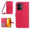 For Oppo Reno13 F 4G/5G Case Sunflower Imprint PU Leather Phone Cover with Long Strap