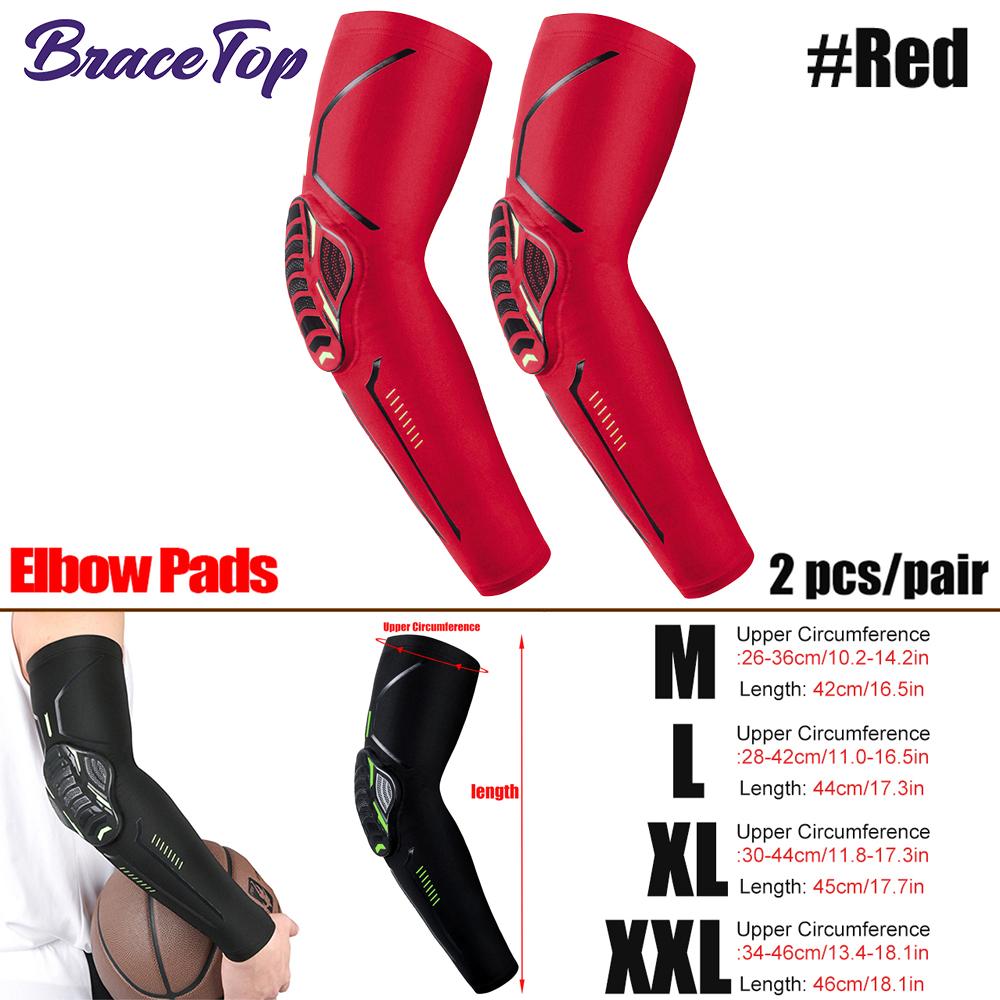 

Bracetop 1Pair Adult Knee Pad Bike Cycling Protection Elbow Basketball Sports Knee Pads Knee Leg Covers Anti-Collision Protector XXL Weight 82.5-95KG