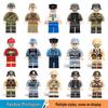 City Defense Team Toy: Small Building Block Figures for Kids