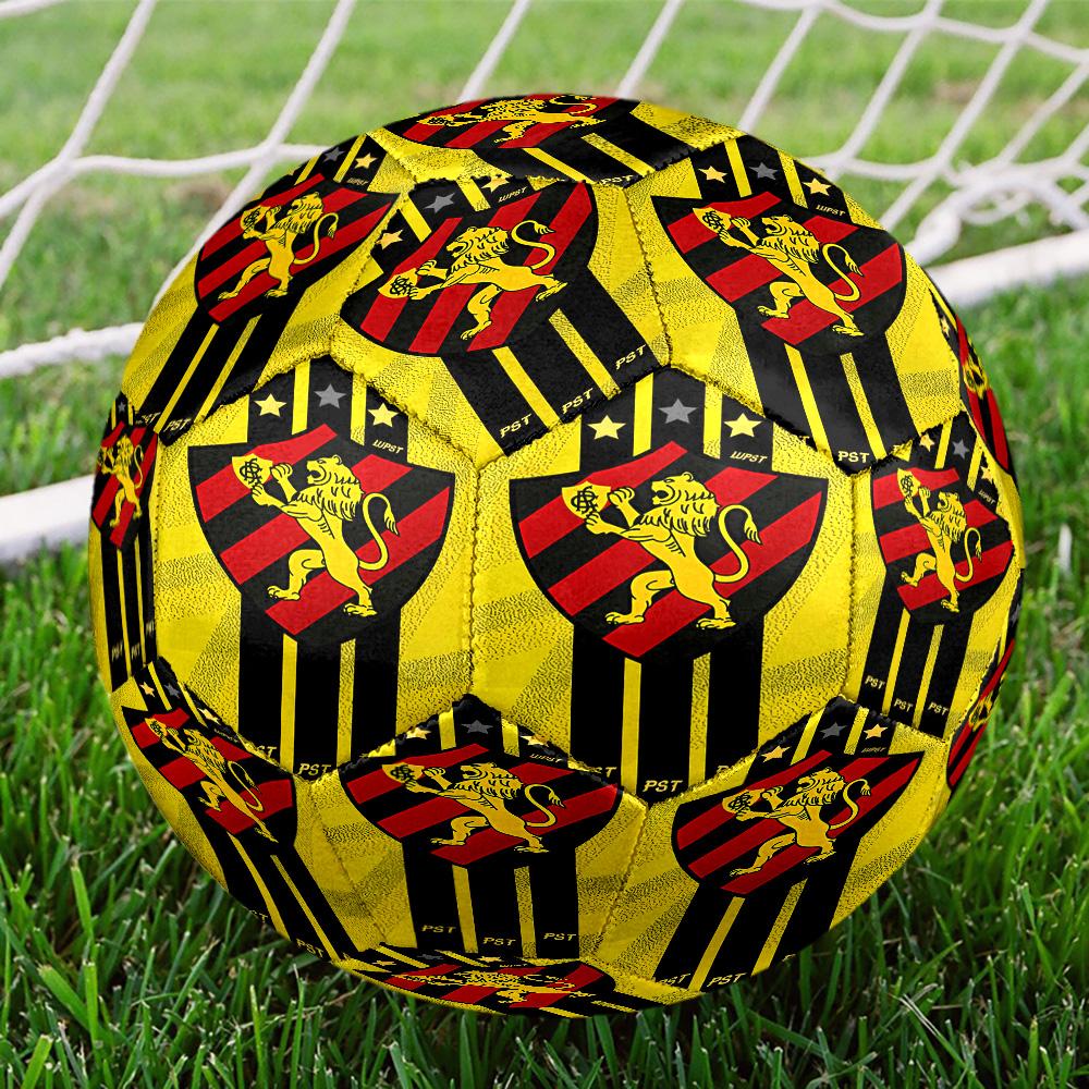 Sport Club Football Crest Printed Size 5 Soccer Balls, High-Quality, Anti-Slip, Protective Football, A Unique Gift , Birthdays, Christmas Gifts