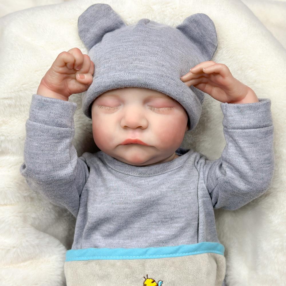 17 Inch Reborn Baby Doll Soft Vinyl Doll Interchangeable Doll