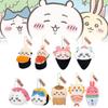Soft Plush Bear Sushi Keychain Set Lovable Japanese Anime Characters For Gifts