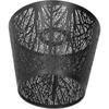 Wrought Iron Lampshade Dust Proof Lamp Covers Carved Forest Tree Shaped E27 Modern Mini Lamp Shade for Table Lamp Bedroom Bedside Decor(Black)
