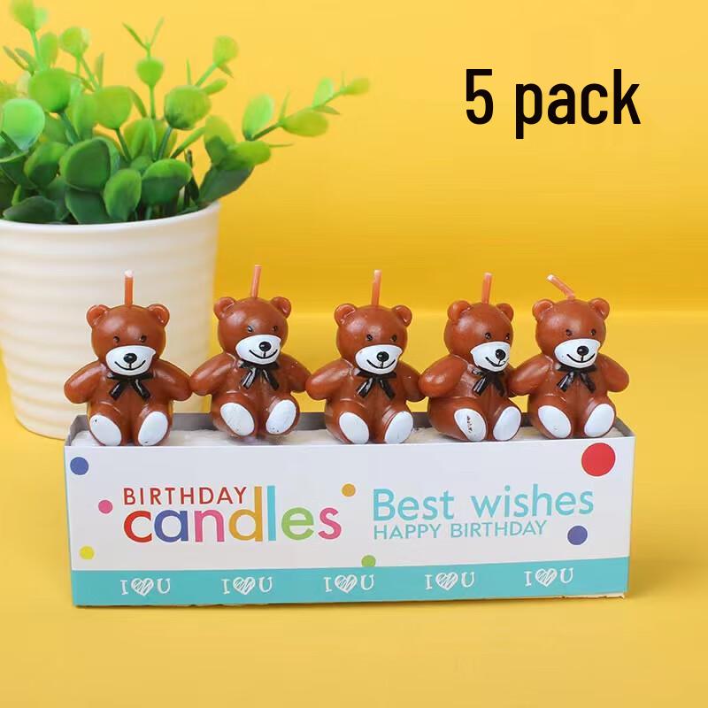 ZISIZ Little Bear Cake Decoration Candles