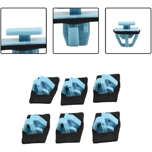 30 Pcs 14x20mm Clip With Sealer Auto Retainer Fastener Kit Compatible 87756-1F000 Compatible 2013-On Compatible Car Accessorie
