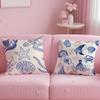 marine theme rudder anchor animals Pillow Case pattern printing pillowcase living room sofa cushion cover bedroom room decor