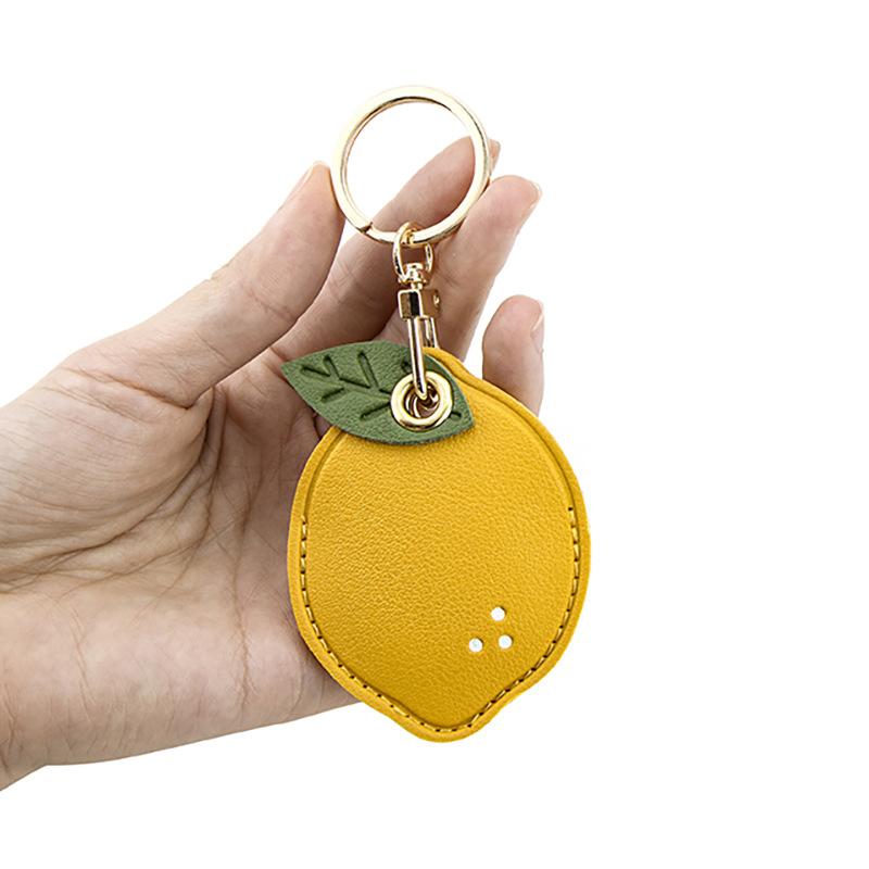 Protective Cover, Access Control Card Cover, Leather Cartoon Water Drop Square Cute Little Gift, Personalized Creative Keychain.