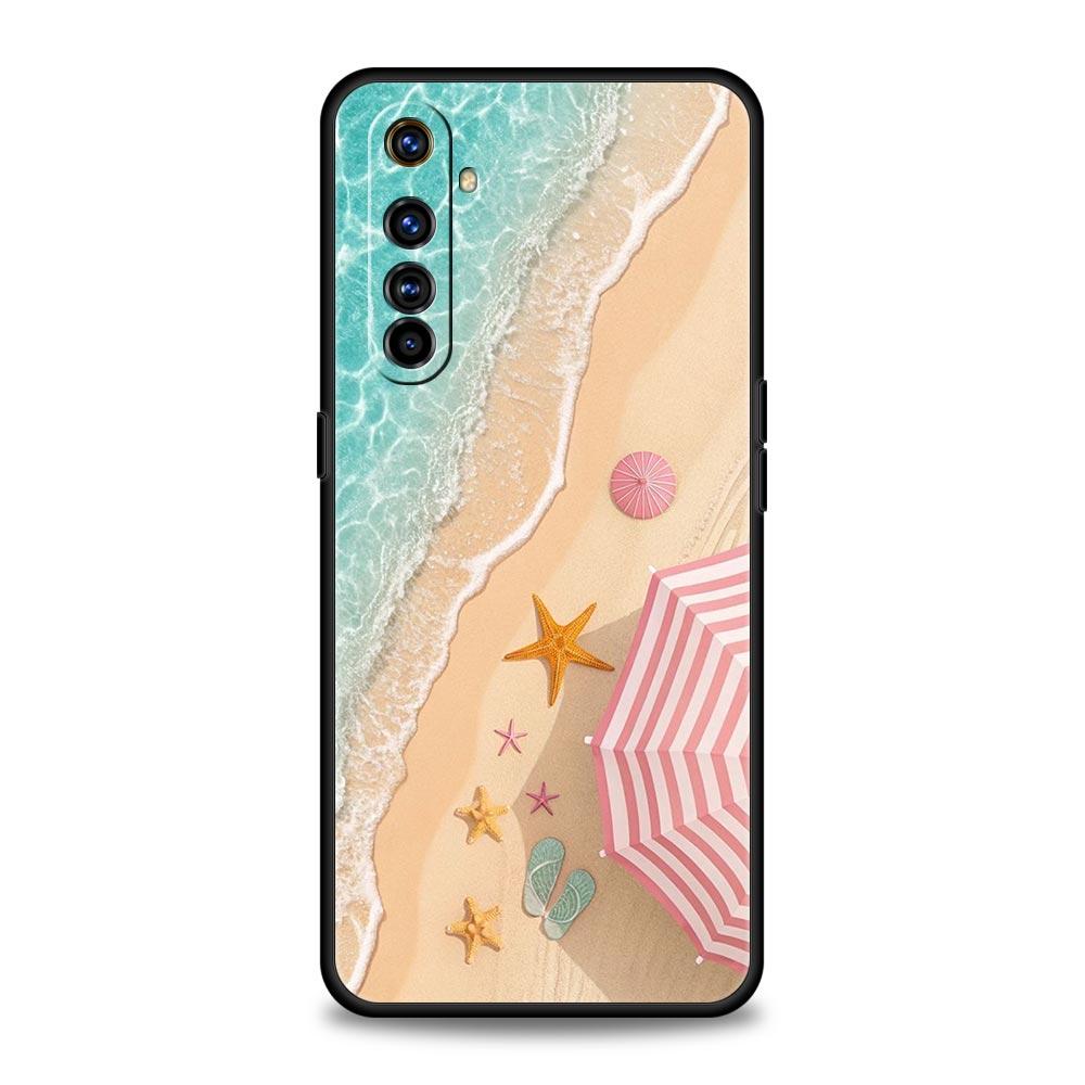 Summer Beach Case For Realme C67 C63 C55 C53 C35 C25 C21 GT 2 3 5 6 10 11 12 13 Pro Plus 5G Soft TPU Phone Cover Fundas Capa Bag