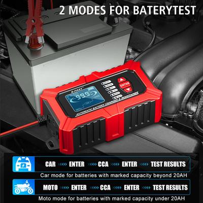 System Tester Car Motorcycle Battery Analyzer Smart Car Battery Charger 12V 3in1 For Lead Acid AGM GEL Lithium LiFePo4 Batteries