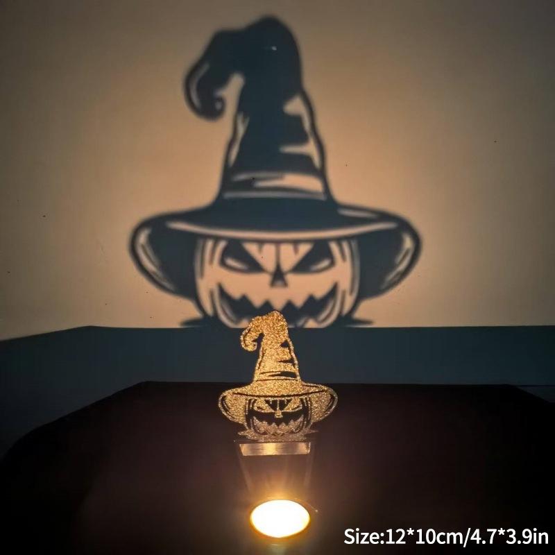 Halloween Decoration 2025 Decorative Candle Holder Scary Candlestick Ornament Desk Accessorie Room Decor Halloween Accessorie