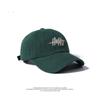 Korean New Green Retro Three dimensional Letter Embroidered Baseball Cap for Women American Casual Soft Top Trendy Brand Baseball Cap for Men