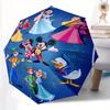 Disney Princesses and Princes Cartoon Umbrella, Portable 3-Fold Compact Umbrella, Suitable for Camping, Hiking and Travel, Ideal Easter Birt