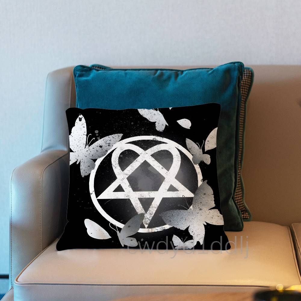 H-Him Ville Valo Band Pillow Case Cover Square Sofa With For Pattern Comfortable Cushion Suitable Of Room